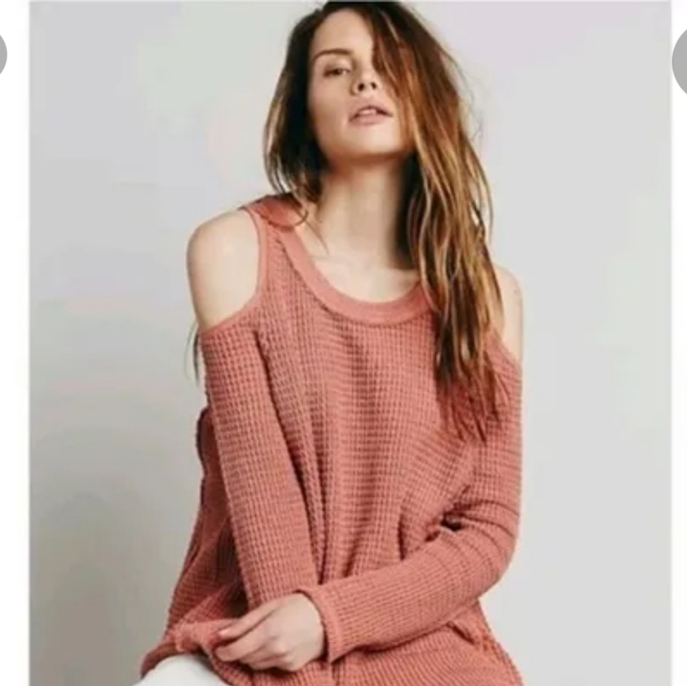 Free People Sunrise cold shoulder top